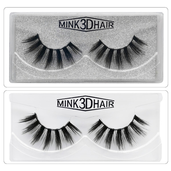 1 Pair/lot 3D Mink Lashes Wholesale Natural False Eyelashes 3D Mink Eyelashes Soft make up Extension Makeup Fake Eye Lashes 3D 806