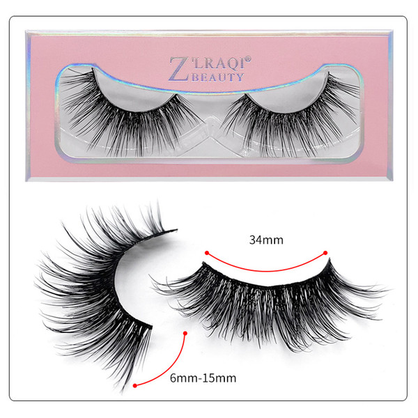 1Pair/lot 3D Mink Lashes Wholesale Handmade 3D Mink Eyelashes Natural False Eyelashes Popular eyelashes Makeup Eye Lashes Extension SD42