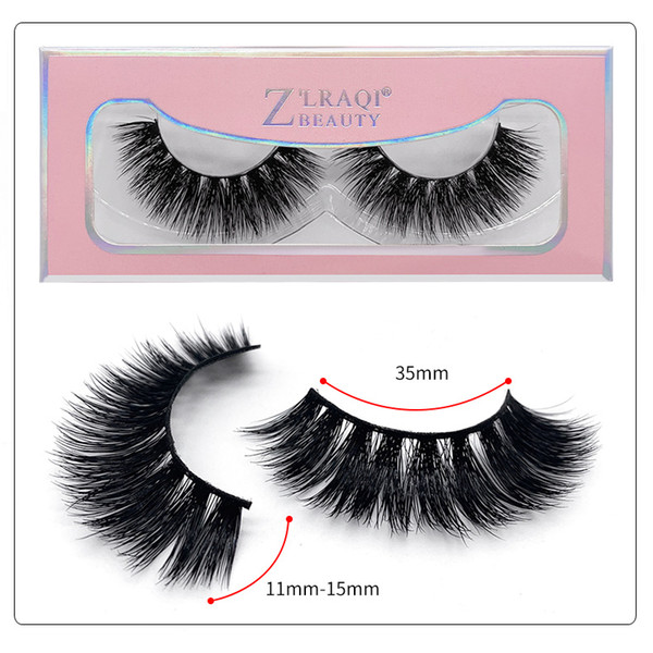 1Pair/lot 3D Mink Lashes Wholesale Handmade 3D Mink Eyelashes Natural False Eyelashes Popular eyelashes Makeup Eye Lashes Extension SD24