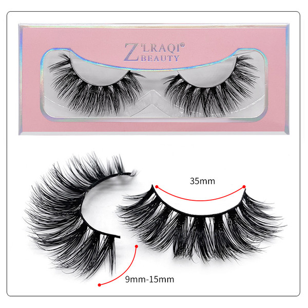 1Pair/lot 3D Mink Lashes Wholesale Handmade 3D Mink Eyelashes Natural False Eyelashes Popular eyelashes Makeup Eye Lashes Extension SD45