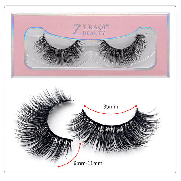 1Pair/lot 3D Mink Lashes Wholesale Handmade 3D Mink Eyelashes Natural False Eyelashes Popular eyelashes Makeup Eye Lashes Extension SD21