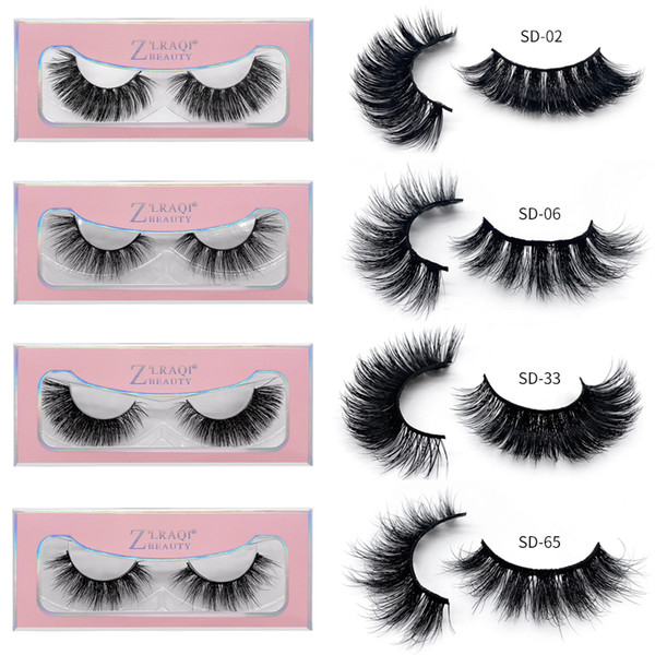 1Pair/lot 3D Mink Lashes Wholesale Handmade 3D Mink Eyelashes Natural False Eyelashes Popular eyelashes Makeup Eye Lashes Extension SD96