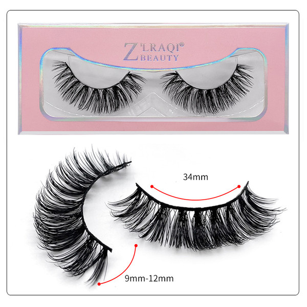 1Pair/lot 3D Mink Lashes Wholesale Handmade 3D Mink Eyelashes Natural False Eyelashes Popular eyelashes Makeup Eye Lashes Extension SD43