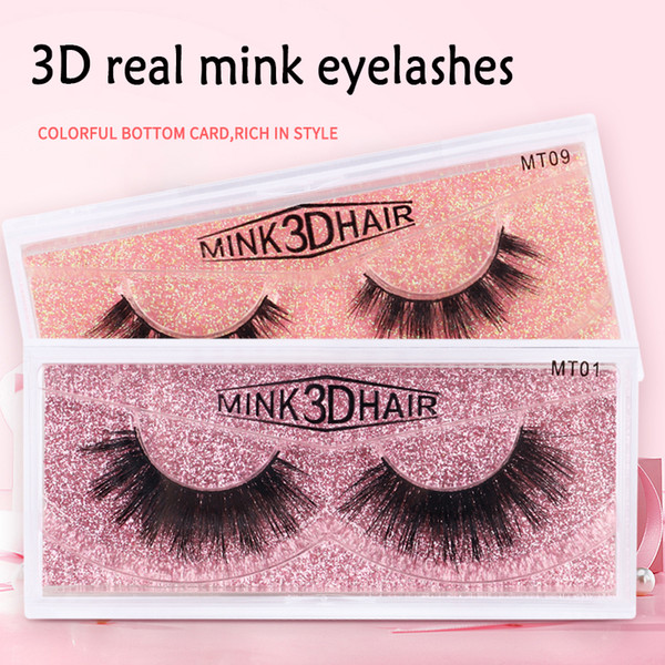 Mink Lashes 3D Mink Eyelashes 100% Cruelty free Lashes Handmade Reusable Natural Eyelashes Popular False Lashes Makeup wholesale