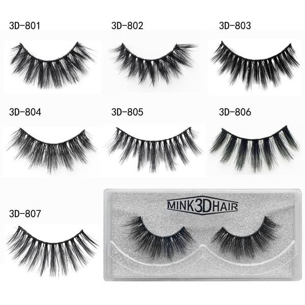 3D Mink False Eyelash 100% Real Siberian Full Strip Fake Eyelash Long Individual Soft Natural Thick Eyelashes Mink Lashes Extension SD804