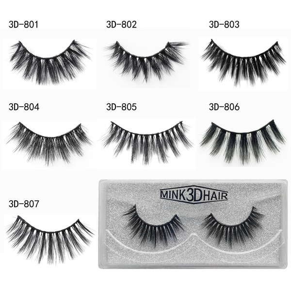 3D Mink False Eyelash 100% Real Siberian Full Strip Fake Eyelash Long Individual Soft Natural Thick Eyelashes Mink Lashes Extension SD803