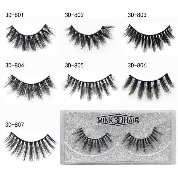 3D Mink False Eyelash 100% Real Siberian Full Strip Fake Eyelash Long Individual Soft Natural Thick Eyelashes Mink Lashes Extension SD805