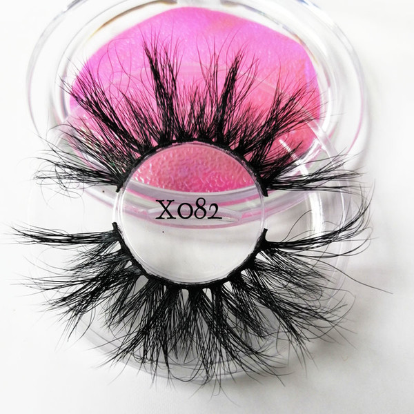 6D Mink Hair False Eyelashes 25mm Long Lashes Extension Thick Wispy Fluffy Handmade Eye Makeup Tools Women Beauty Tools 66