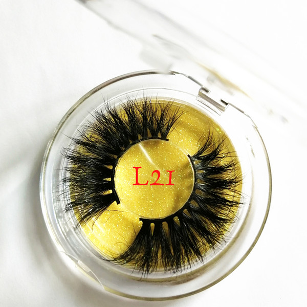 25mm Lashes 3D Mink Hair False Eyelashes Wispy Long Fluffy Lashes Extension Tools Handmade Soft Eye Tools 22