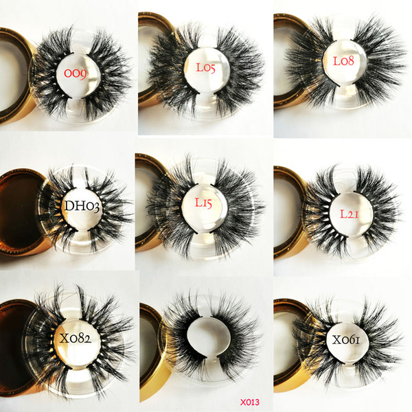 3D Mink Hair False Eyelashes 25mm Long Lashes Extension Thick Wispy Fluffy Handmade Eye Makeup Tools 66