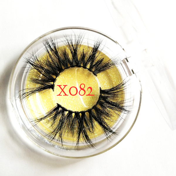 25mm Mink Eyelashes Sexy False Eyelashes Handmade Thick Fake Eyelashes Natural Long 3D Mink Lashes Beauty Makeup Tools 22