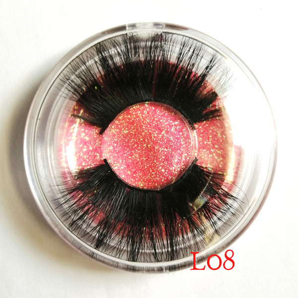 25mm Lashes 3D Faux Mink Hair False Eyelashes Thick Long Wispy Fluffy Eyelashes Handmade Eye Makeup Tools 03