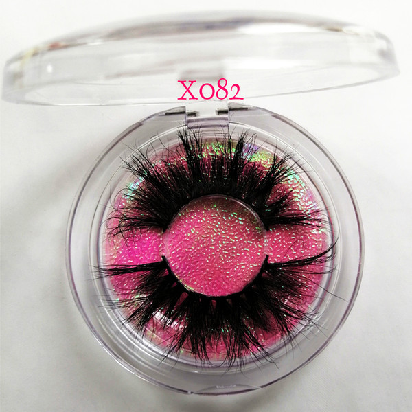 Natural 3D Mink Hair False Eyelashes 25mm Long Lashes Extension Thick Wispy Fluffy Handmade Eye Makeup Tools Drop Ship 66