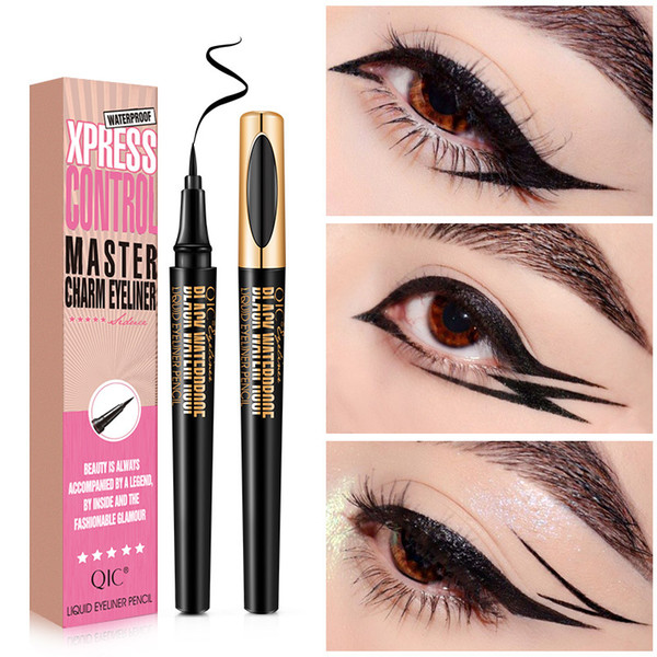 Tamax MP012 QIC NEW Black Liquid Eyeliner Long-lasting Waterproof Fast/Quick Dry Eye Liner Pen Pencil Set Makeup Eye Cosmetic Tool