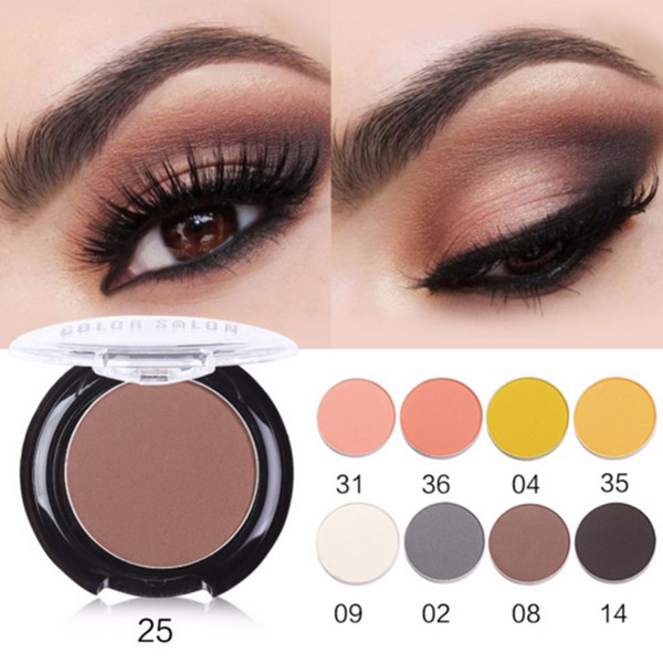 Color Salon DIY INS Fashion Matte Eye Shadow Palette Makeup Pigment Nude Eyeshadow powder Beauty Make Up Natural Cosmetic 2.7g