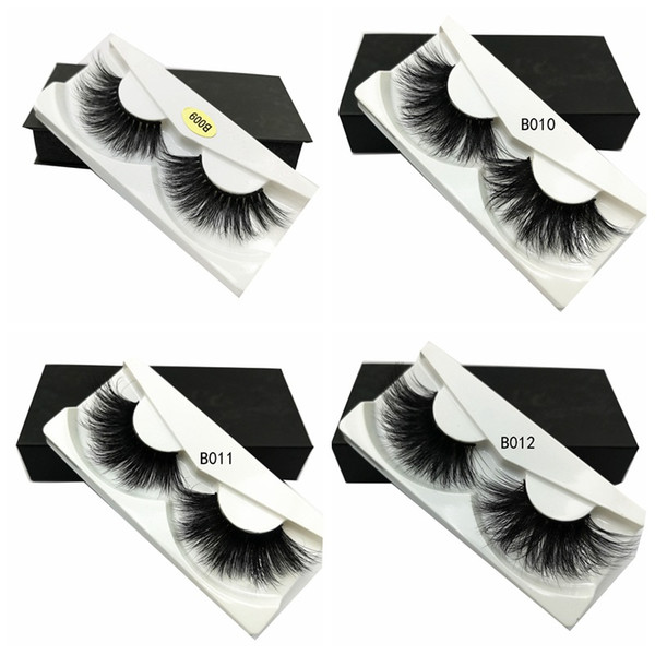 25mm False Eyelashes Wholesale Thick Strip 3D Mink Lashes Custom Packaging Label Makeup Dramatic Handmade Natural Thick Long Mink Lashes