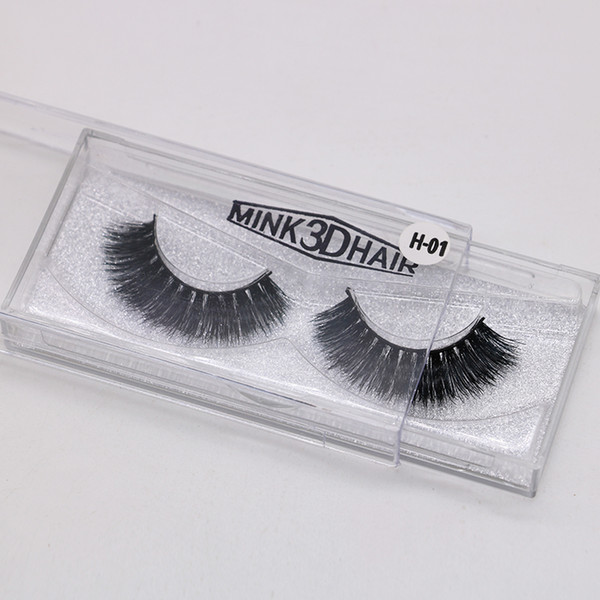 10 PCS 3D Mink Eyelashes Individual Eyelash Extensions 3D Mink Lashes Private Logo Custom Packaging Box Mink Eye Lash Package Boxes