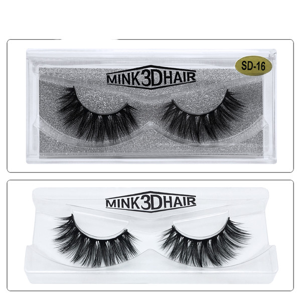 JIEFUXIN mink eyelashes 1pair/lot 3D MINK False Eyelashes Messy Cross Dramatic Fake Eye Lashes Professional Makeup Lashes