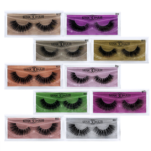 1Pair/lot Eyelashes 3D Mink Eyelashes Criss-cross Strands Cruelty Free High Volume Mink Lashes Soft Dramatic Eye lashes Makeup