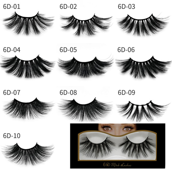 25mm 3D Mink Lashes Natural Long False Eyelashes Dramatic Volume Fake Lashes Makeup Eyelash Extension Silk Eyelashes