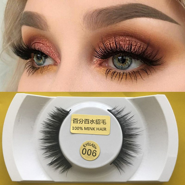 premium quality 100% handmade 3D mink hair false eyelashes natural long thick soft for beauty makeup extension