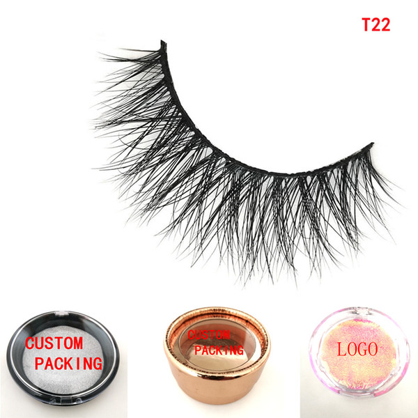 New Arrival Lashes 3d Mink lashes natural real mink false eyelashes natural for Beauty Makeup Extension Eyelashes L