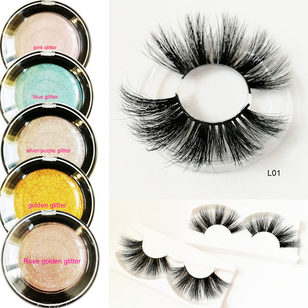 25mm long eyelashes 3D Mink Lashes Black Natural Thick Mink Eyelash Soft Makeup Fake Eye Lashes Natural extra long mink hair lasheslong