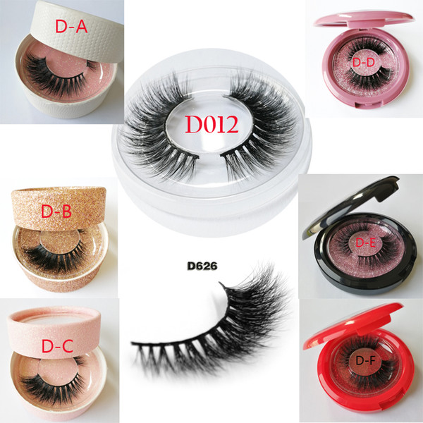 D012 private logo 3D mink hair tail long Mink False Eye soft opulent Hand Made Women False Eyelashes reusable luxurious full strip lashes