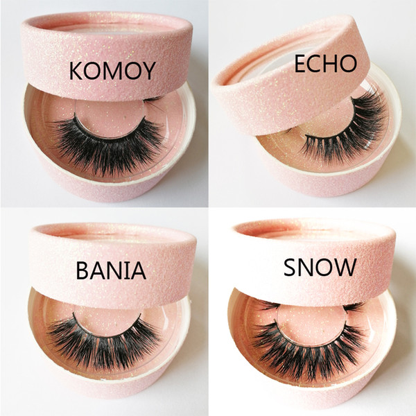 private logo 3D mink hair eyelashes Mink False Eye soft lash opulent Hand Made Women False Eyelashes reusable luxurious full strip lashes