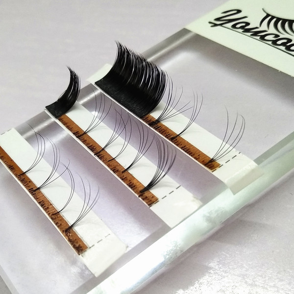 One Second Russian Volume lashes 3D-6D 0.05 0.07 Automatic Volume Eyelash Extensions Same Length in One line for lashes artists