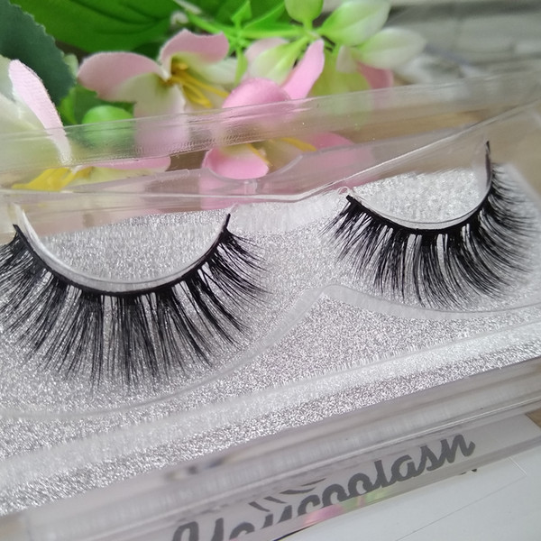 10 Pairs Natural Mink Strips Thick Cross Natural False Eyelash 3D Eyelash Extensions factory supply for sale