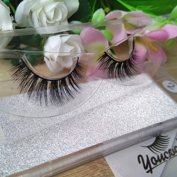 Customized 10 styles Siberian real mink 3D Lashes100% Handmade 3D mink lashes Strip eyelashes False eyelashes