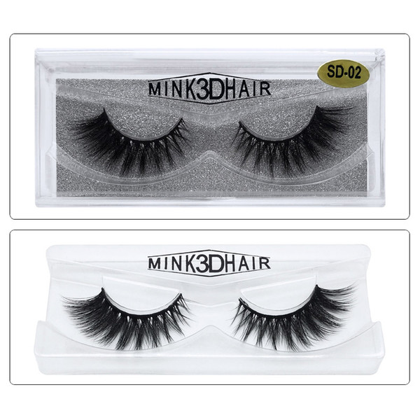 1Pair Sexy Fashion Charming Stylish 3D Mink False Eyelashes Long Cross Beauty Eye Lashes Extension Cosmetic Makeup Tools