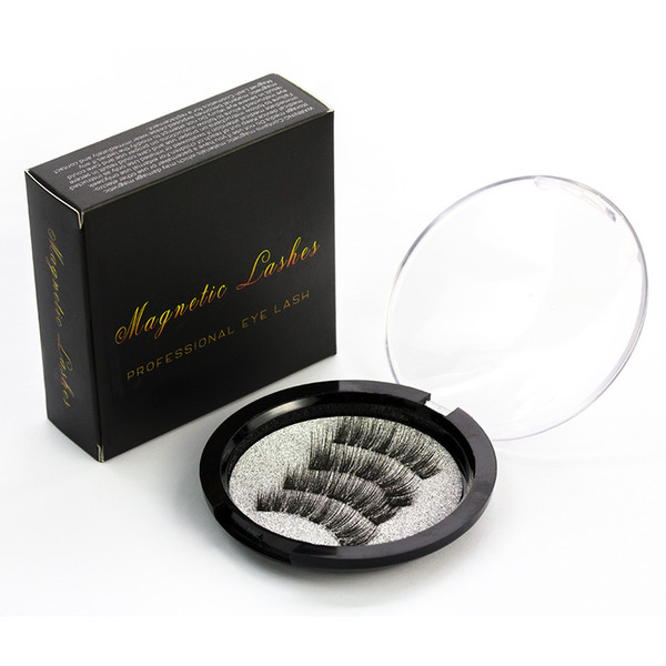 Magnet 3D Magnetic False Eyelashes Natural Hand-made 3 Magnetic False Eyelashes Eye Lashes Beauty Makeup