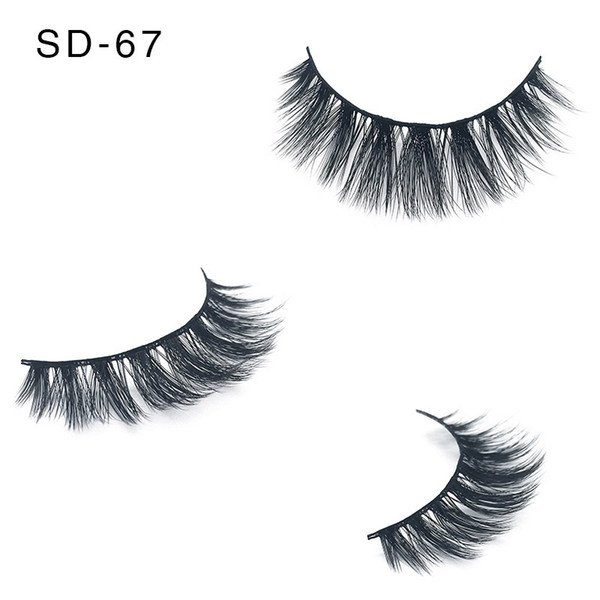 Mink Hair Natural Cross False Eyelashes Long Messy Makeup Fake Eye Lashes Extension Make Mink Eyelashes