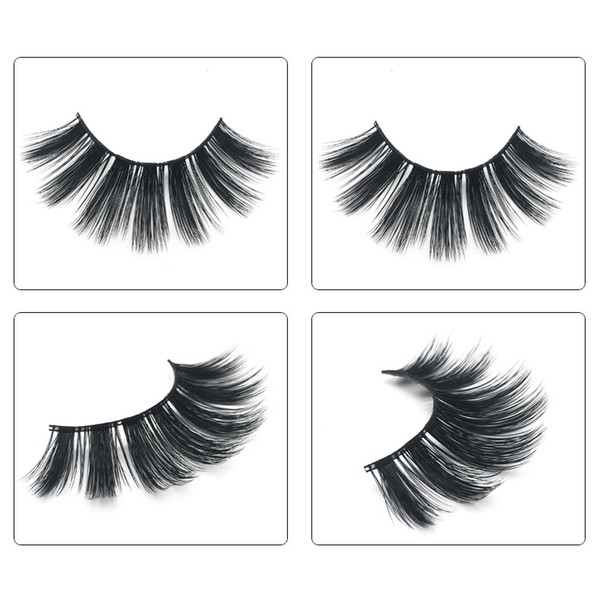 New 3D Mink Eyelashes Eyelashes Messy Eye lash Extension Sexy Eyelash Full Strip Eye Lashes by chemical fiber Thick