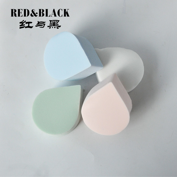 Red&black 4pcs Makeup Sponge Foundation Cosmetics Puff Maquiagem Make Up Sponges For Make-up Blender Tear Drop Puff