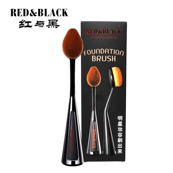 Red&Black Tooth brush Makeup Brushes Set Foundation Blending Powder Eyeshadow definition brush beauty maekeup tool set