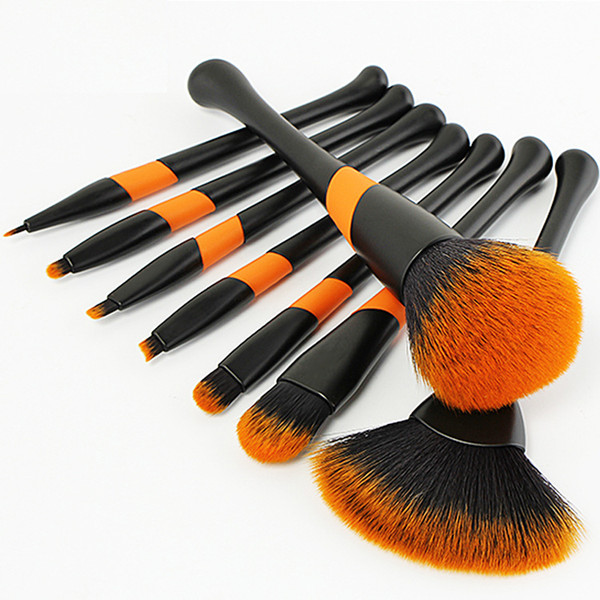 zouyesan free delivery 2019 8 Baseball Girl Makeup Brush with Fan Shape Brushes Beauty Tools Set