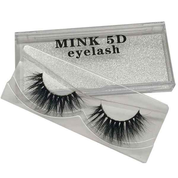 5D mink false eyelashes natural thick soft long cross can be repeatedly used factory wholesale style can be customized 012