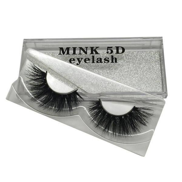 5D mink false eyelashes natural thick soft long cross can be repeatedly used factory wholesale style can be customized