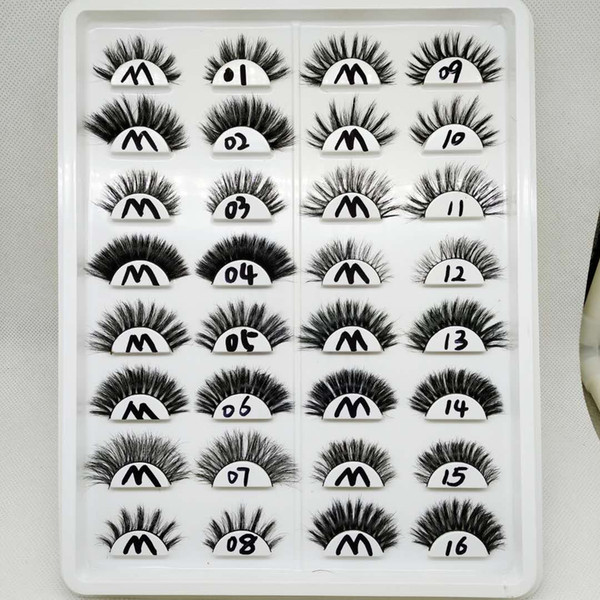 3D 5D mink false eyelashes natural dense facial fiber long manufacturers wholesale mink hair material eyelash style can be customized