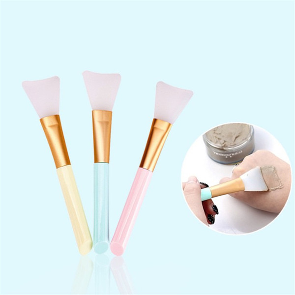 3 Colors 1Pc Professional Facial Mask Stirring Soft Silicone Makeup Brush Silica Gel DIY Mask Brushes Cosmetic Beauty Tools pincel maquiagem