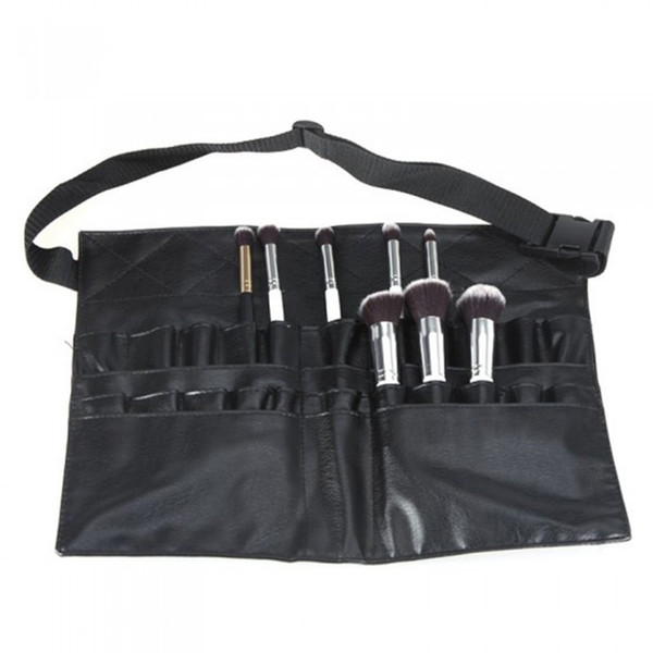 New Makeup brush case black professional makeup tools big waist bag Artist Belt Strap Protable Make Up Bag Cosmetic Brush Bag