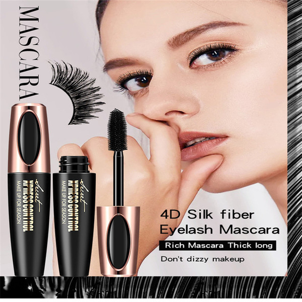 New 4D Silk Fiber Lash Mascara Waterproof Rimel 3d Mascara For Eyelash Extension Black Thick Lengthening Eye Lashes Cosmetics