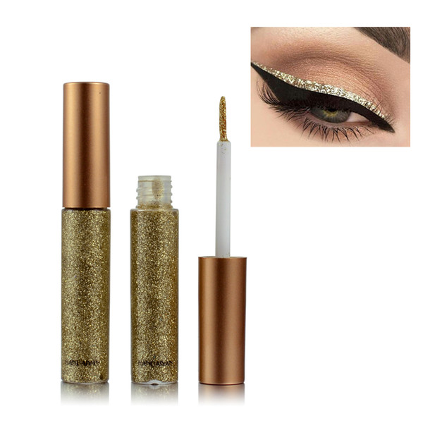 2018 10 Colors Shimmer Glitter Eyes Liner For Women red white gold eyeshadow Easy to Wear Waterproof Eyeliner Beauty Eye Liner Makeup