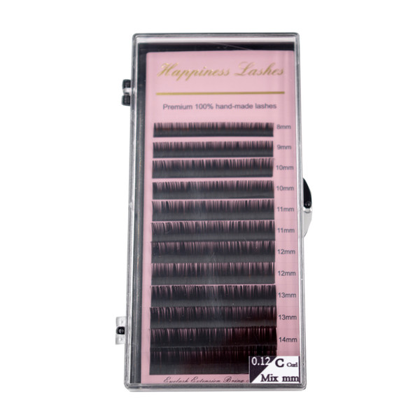 HPNESS 3 Trays/Lot False Eyelash Natural Long Lashes Extension All Sizes Classic Lashes For Eyelash Academy Training