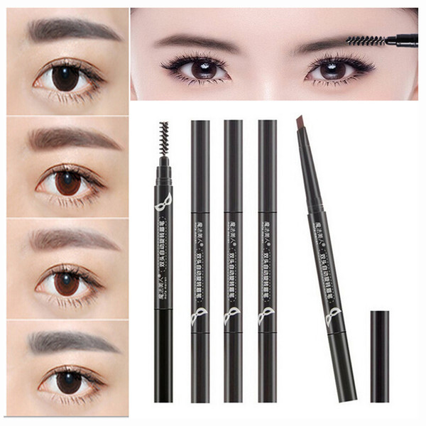 5 Colors Paint Eyebrow Pencil Enhancer Makeup Tools Eye Brow Pen Waterproof Cosmetics Eye Eyebrow Pencil Brush Beauty Essentials