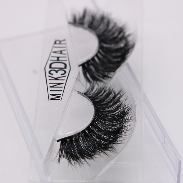 JIEFUXIN Mink Eyelashes Hand Made Crisscross False Eyelashes Cruelty Free Dramatic 3D Mink Lashes Long Lasting Faux Cils for Makeup JFX-H06