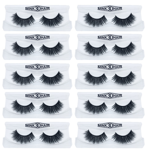 1Pair/lot Mink Eyelashes Hand Made Crisscross False Eyelashes Cruelty Free Dramatic 3D Mink Lashes Long Lasting Faux Cils